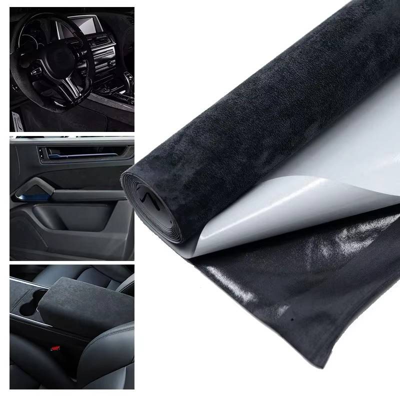 30cm/40/50cmx150cm Self Adhesive Suede Fabric Sticky Leather Velvet Fabrics Terciopelo Adhesivo for DIY Car Interior Decor