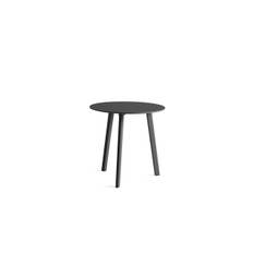 HAY CPH Deux 220 Table Ø: 75 cm - Stone Grey Lacquered Solid Beech/Stone Grey Laminate