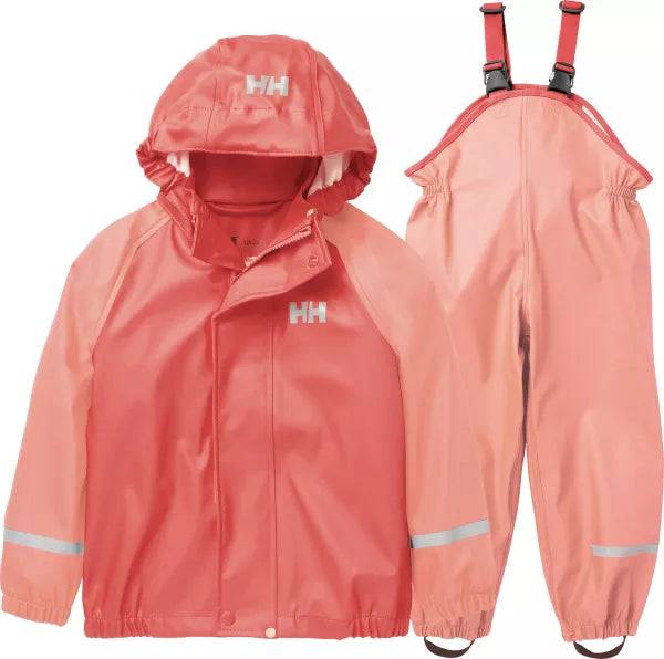 Helly Hansen Kids' Bergen 2.0 PU Rainset Regnsæt Børn - Peach Echo - Peach Echo / 92 cm / 2 år