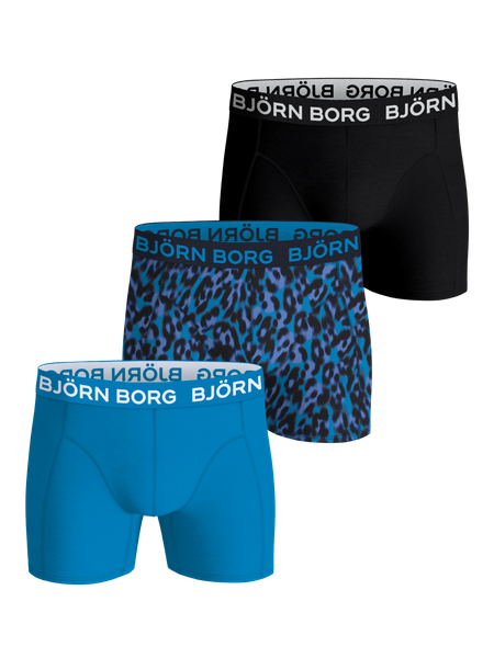 Björn Borg Cotton Stretch Boxers 3-pack Svart, XS