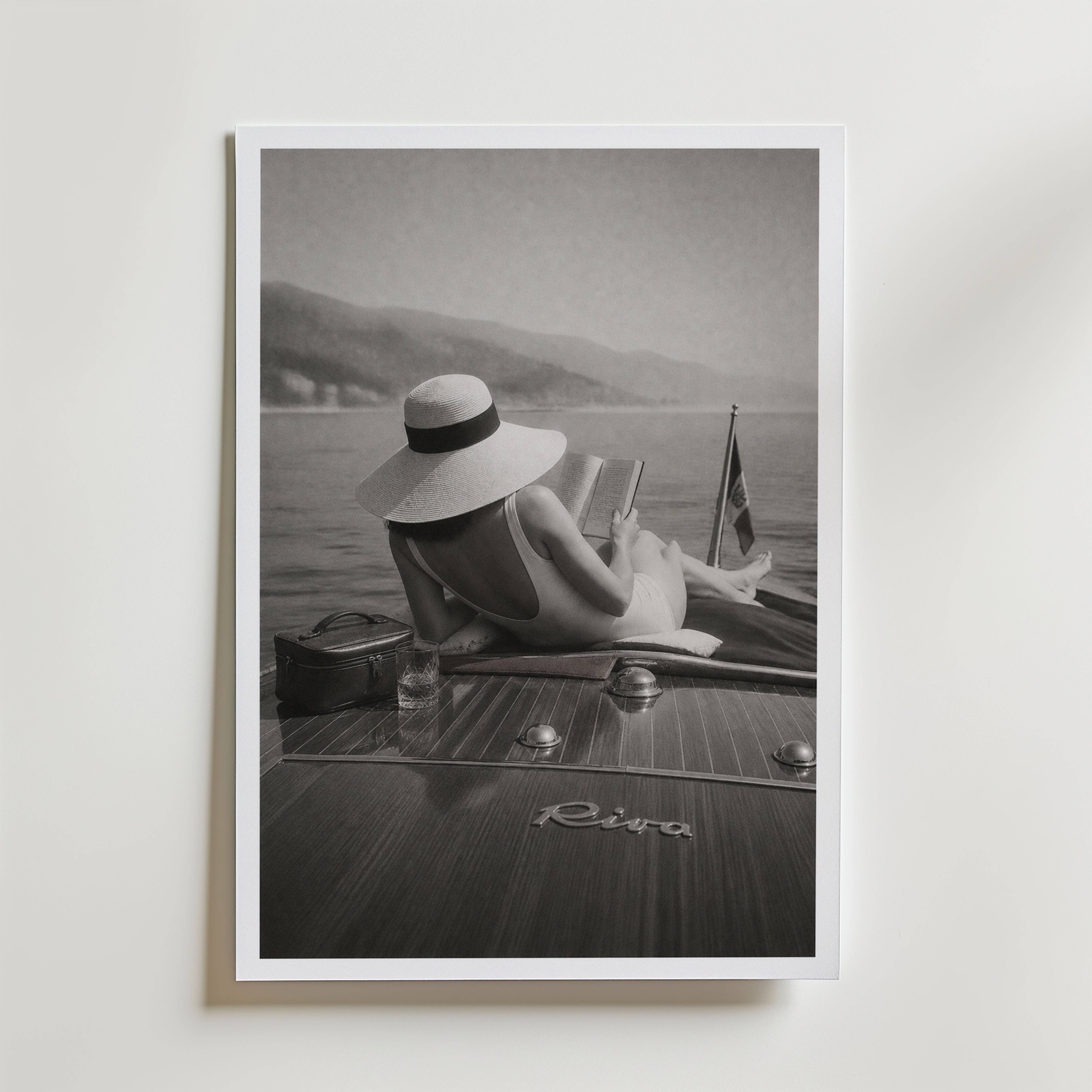 Riva Boat Reverie Poster - Fine Art Poster 21x30 cm