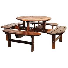 Eden Wood Rondo EW 0927-6P Picknickbord Brun