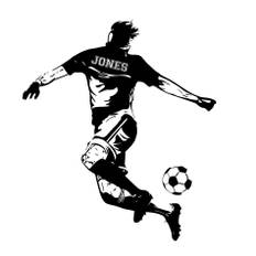 Wallstickers - Fotboll / Personlig