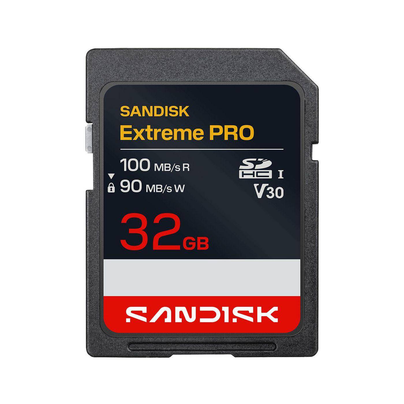 SD Extreme Pro 32GB 100/90MB/s C10 UHS U3 V30 RPD2