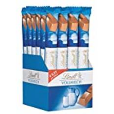 Lindt Schokolade LINDOR Vollmilch Schokoladen-Sticks | 24 x 40g Schokoladenriegel | zartschmelzende Alpenvollmilch-Schokolade | Pralinen-Geschenk | Schokoladen-Geschenk | Großpackung