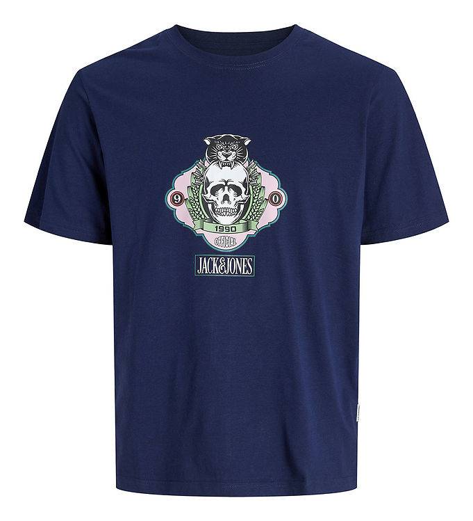 Jack & Jones T-shirt - JorSkull - Ocean Grotta - Jack & Jones - 14 år (164) - T-shirt