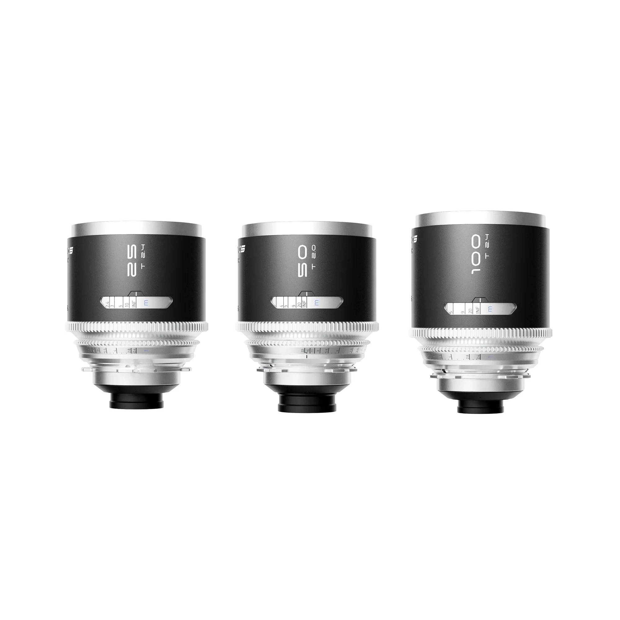 Blazar Mantis (25mm, 50mm, 100mm) T2.0 1.33x Anamorphic 3-Lens Set