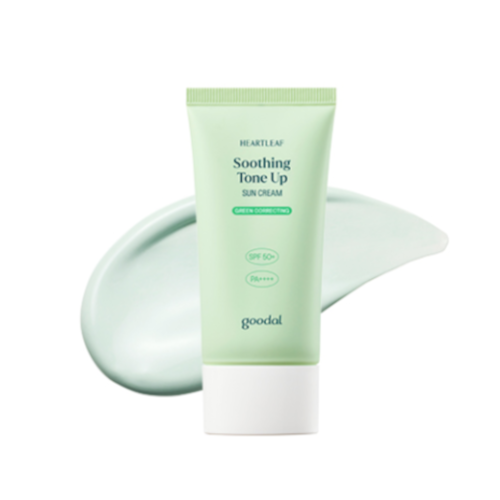 Goodal - Heartleaf Soothing Green Tone Up Sun Cream SPF50+ PA++++ - 50ml - No Color