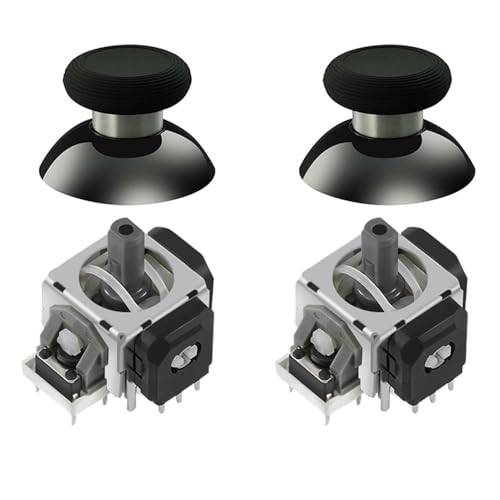 AKNES GuliKit TMR Elektromagnetiska Joysticks för DualSense PS5 / DualSense Edge, Stick ersättnings tillbehör för PlayStation 5-kontroll, Thumbstick Caps ingår