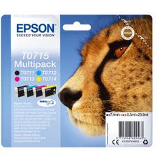 Epson T0715 Multipack Sort Gul Cyan Magenta