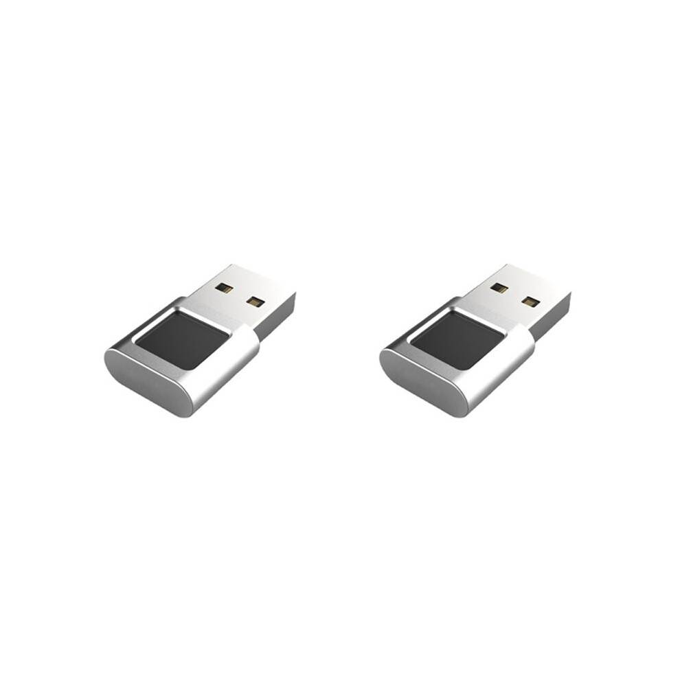 2X USB Fingerprint Reader Module Device Biometric Scanner for Windows 10/11/Hello Dongle Laptops PC Security Key USB
