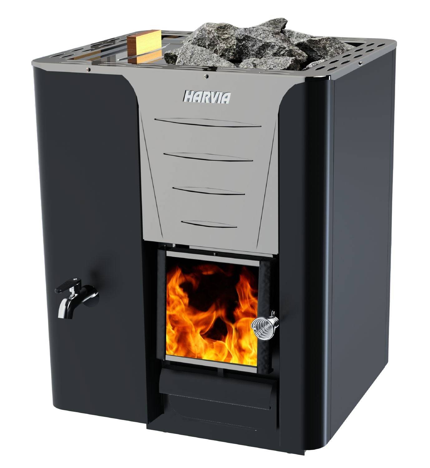 Harvia Kaminpaket 20LS Pro - 20LS Pro Premiumpaket Svartskorsten