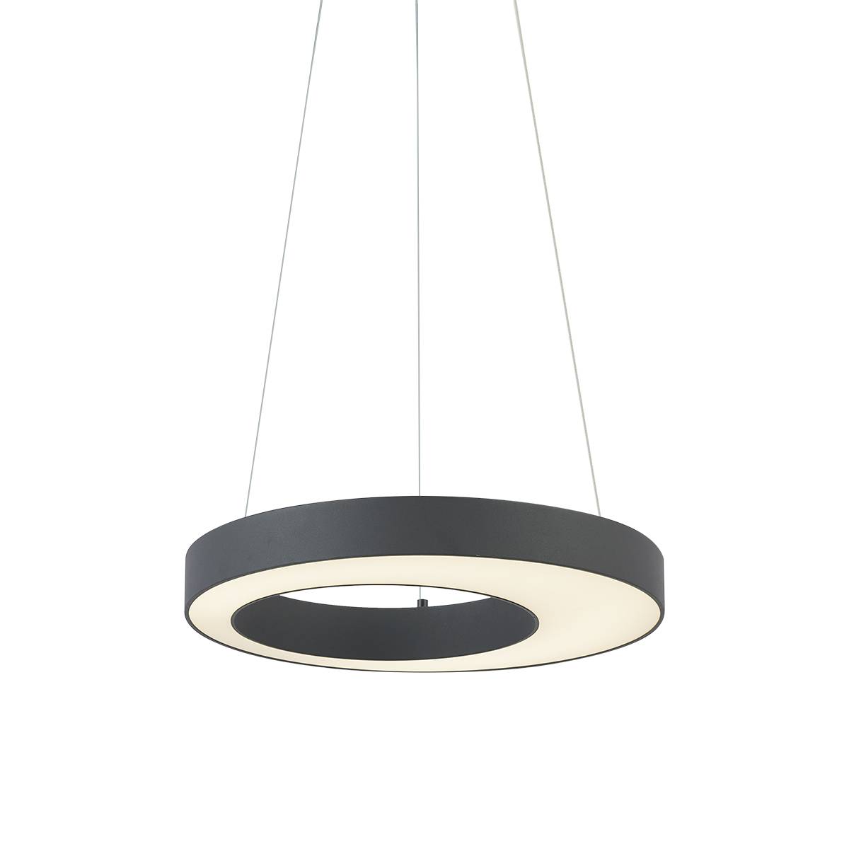 Moderne pendellampe sort 50 cm inkl. LED 3-trins dæmpbar - Organici