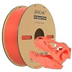 JAMG HE High Speed PLA+-filament, 1,75 mm 1 kg Hi-Speed PLA+ 3D-skrivarfilament ± 0,01 dimensionell noggrannhet 3D-utskrift filament Cardboard Spool Fits för de flesta FDM 3D-skrivare (1 kg, orange)