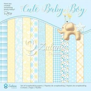 Scrapbookingpapper - 30x30cm - Cute Baby Girl