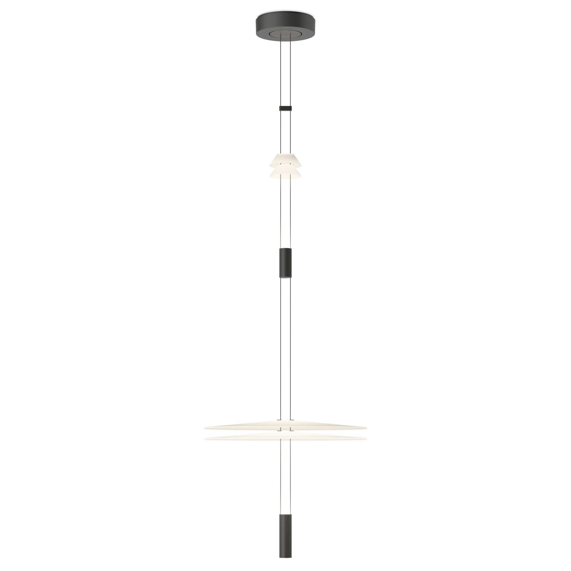 Vibia Flamingo Mini Taklampa 1590 Push Svart