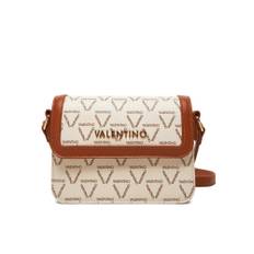 Valentino by Mario Valentino, Taske, Dame, Brun, ONE SIZE, Uld, Lady Re Skuldertaske Bianco/Cuoio