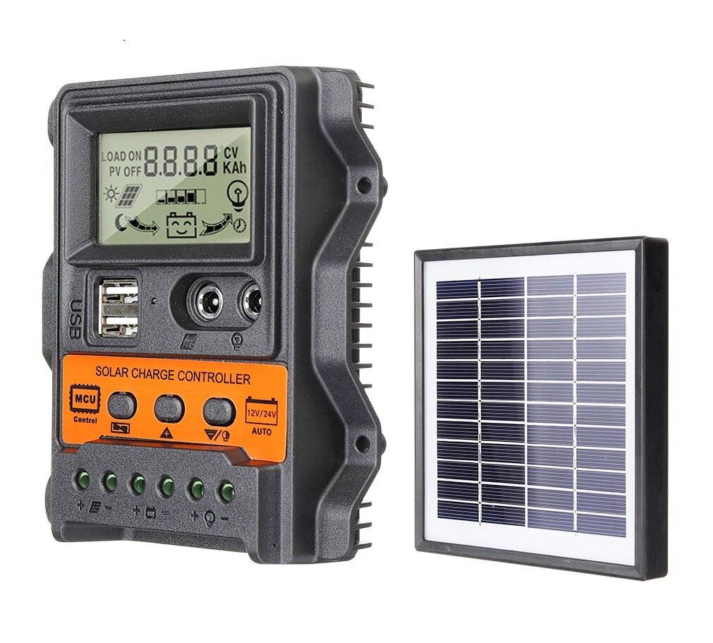 LCD-skärm 12V/24V 10A/20A/30A Inmatning Sol Laddningsregulateller Auto Parameter Justerbar MPPT Solpanel Regulateller Pu