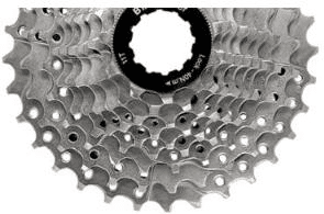 Sampak Bikepartner 9sp 11-32t Road/MTB med KMC X9 1/2x11/128" sølv/grå 114 led kæde 11-13-15-17-19-21-24-28-32t.