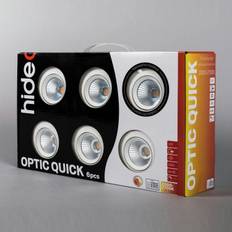 Downlight Hide-a-lite Optic Quick ISO 6-pack Vit Ljustemperatur: 2000-3000 K Tune