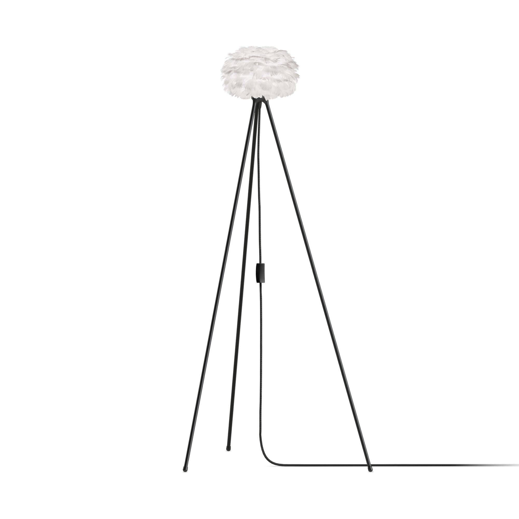 Umage Eos Tripod Gulvlampe Mikro Hvid med Ben I Sort