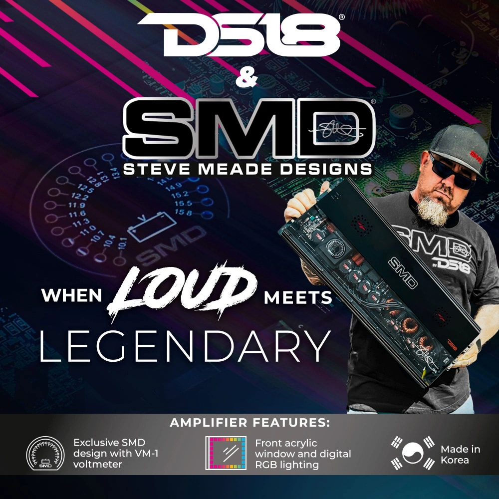 DS18 SMD-200.4AB, 4-kanaligt slutsteg - Steve Meade Designs