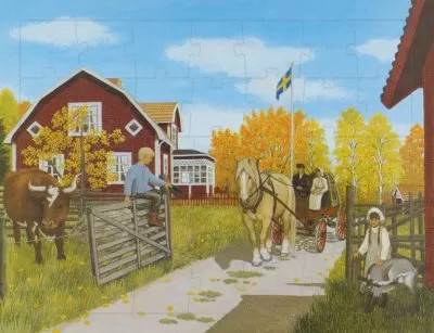 Pussel Grindpojken från Lönneberga i Småland av Erkers Marie Persson