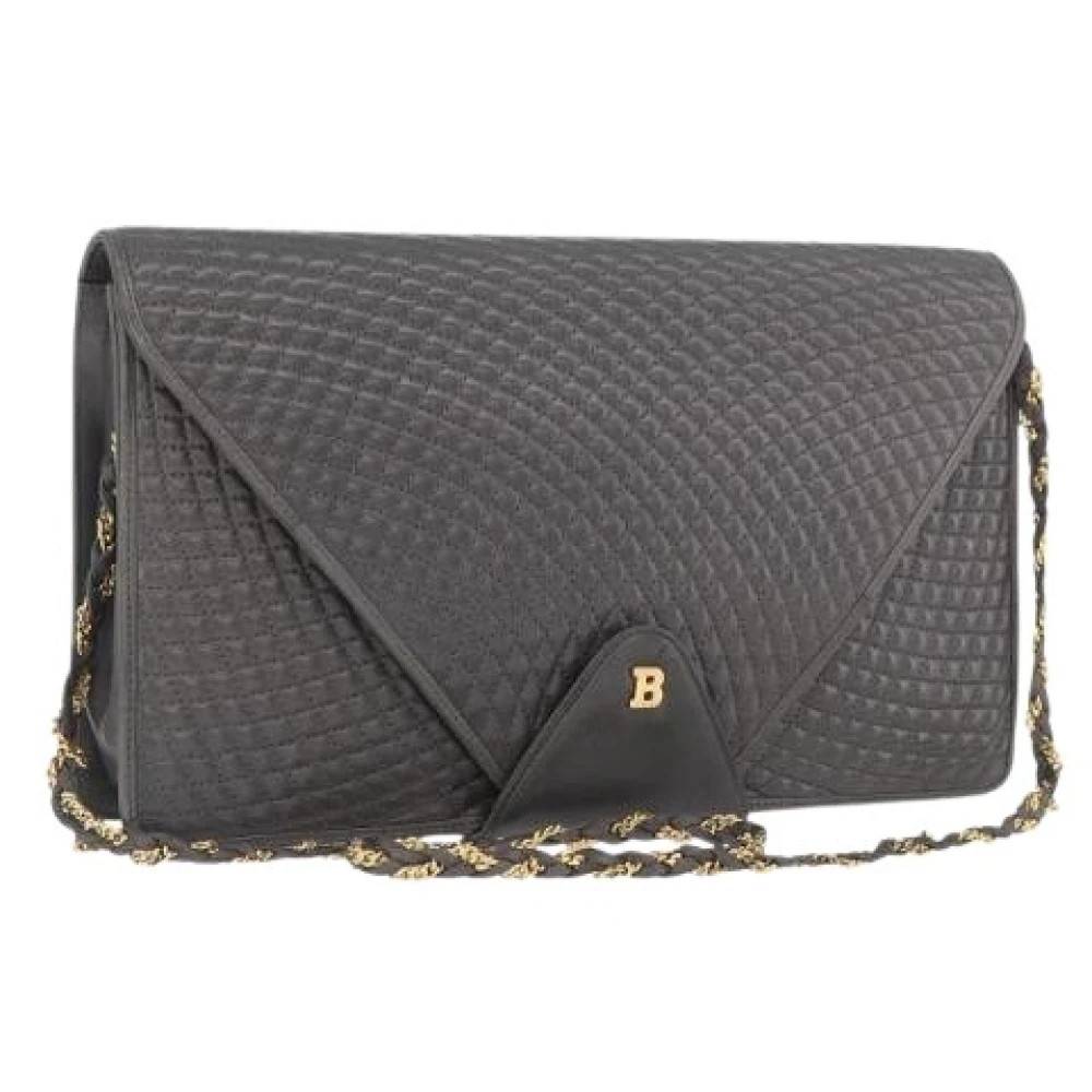 Bally Pre-owned Pre-owned Shoulder Bag - Vintage - Dame - Grå - ONE SIZE - Uld