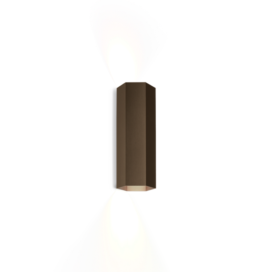Hexo mini væglampe Wever & Ducré - Bronze/2,0 lys op/ned