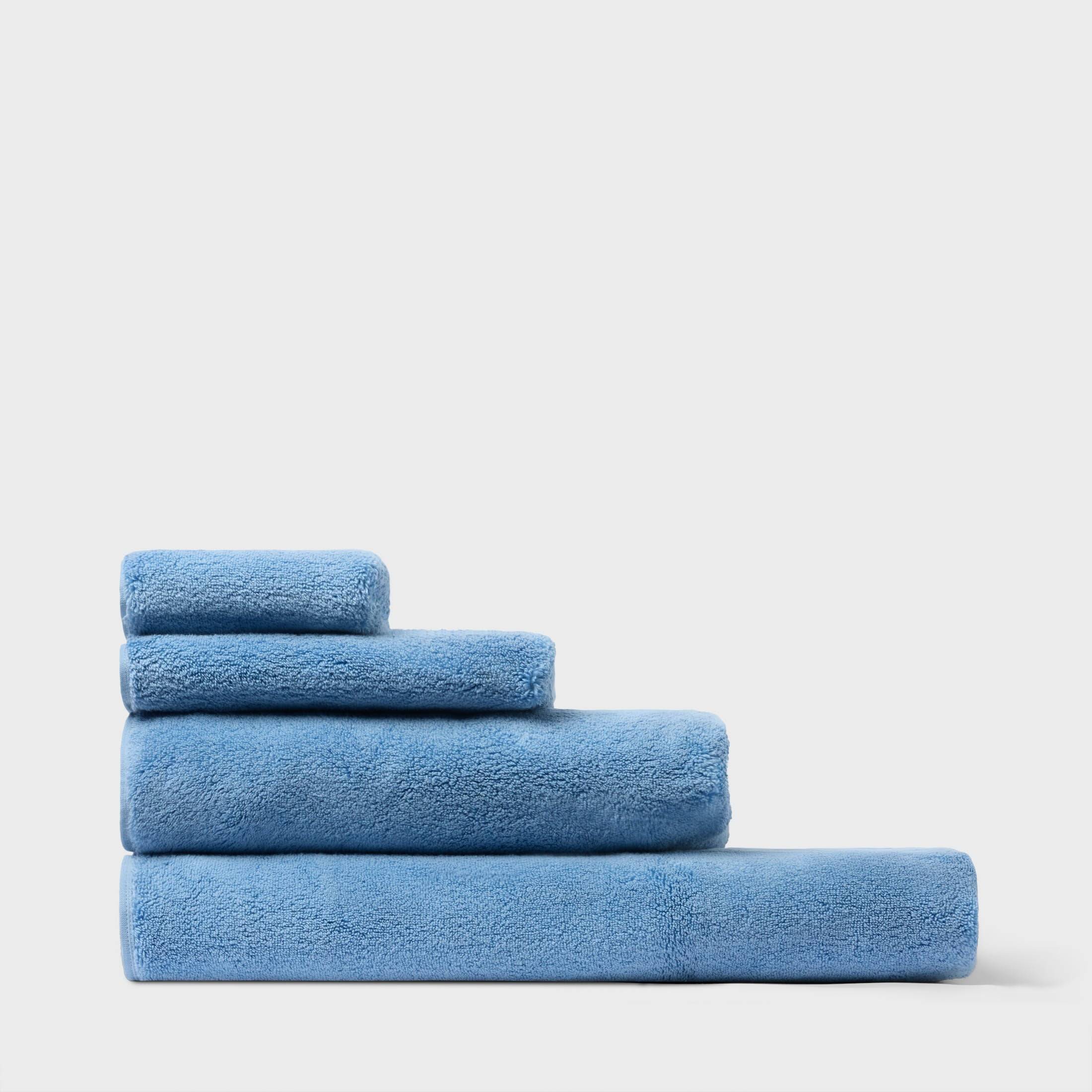 Organic Cotton Towels - Blue (100x150)
