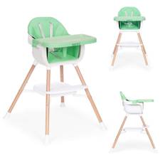 Barnmatningsstol 2-i-1, grön, ECOTOYS