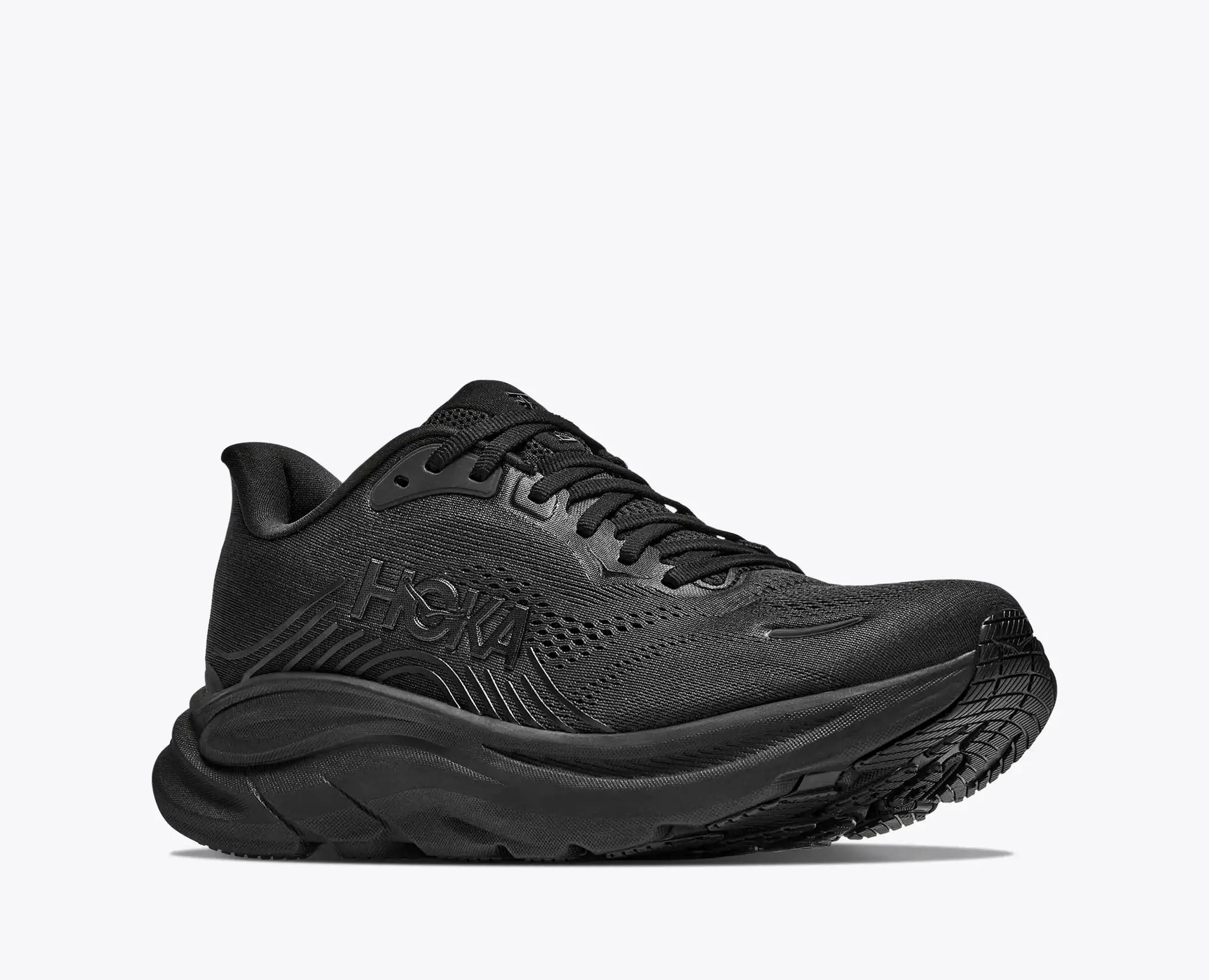 Hoka Clifton 11 Wide (Dam) - Black/Black: 38 (US 7)