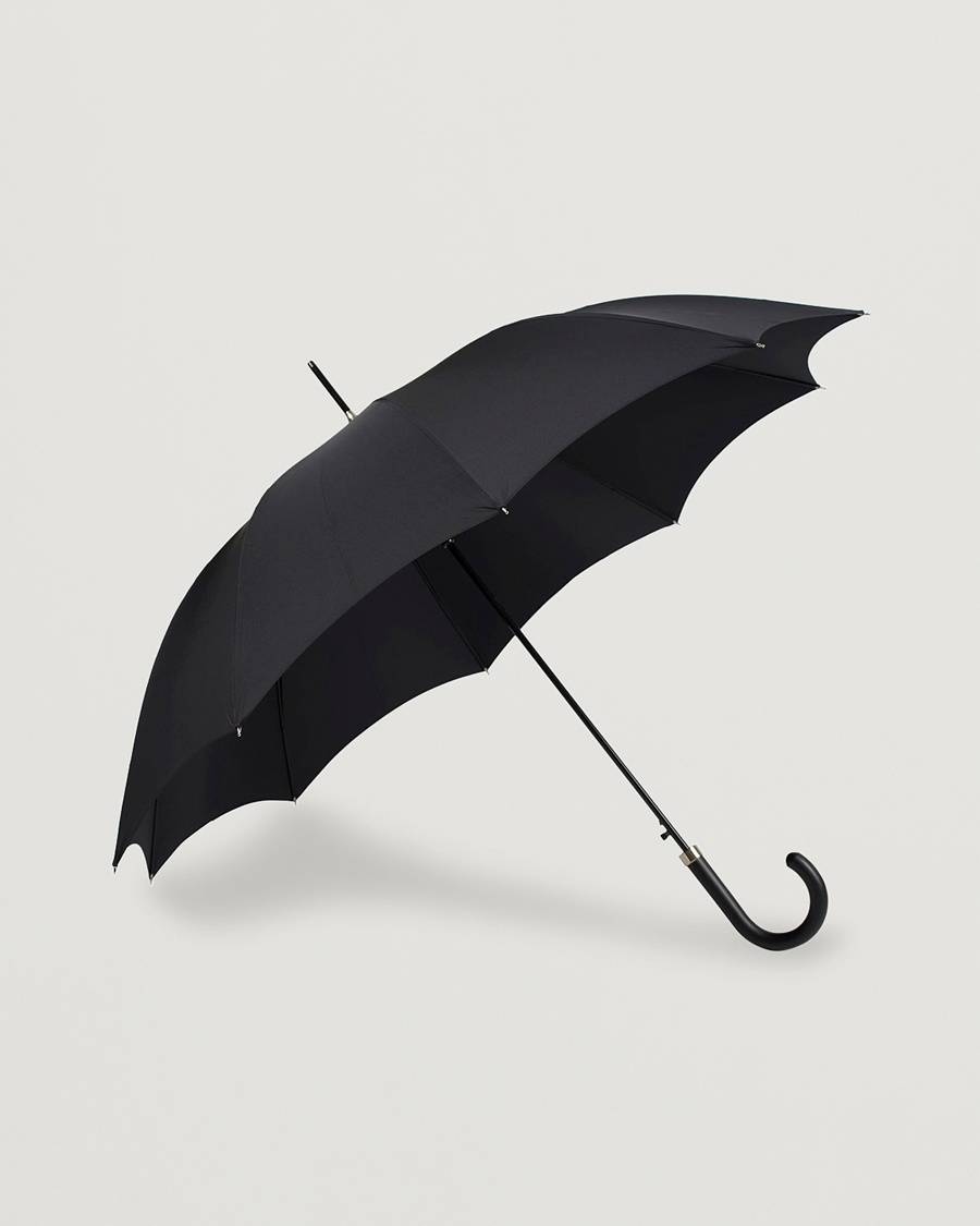 Fox Umbrellas Hardwood Automatic Umbrella Black