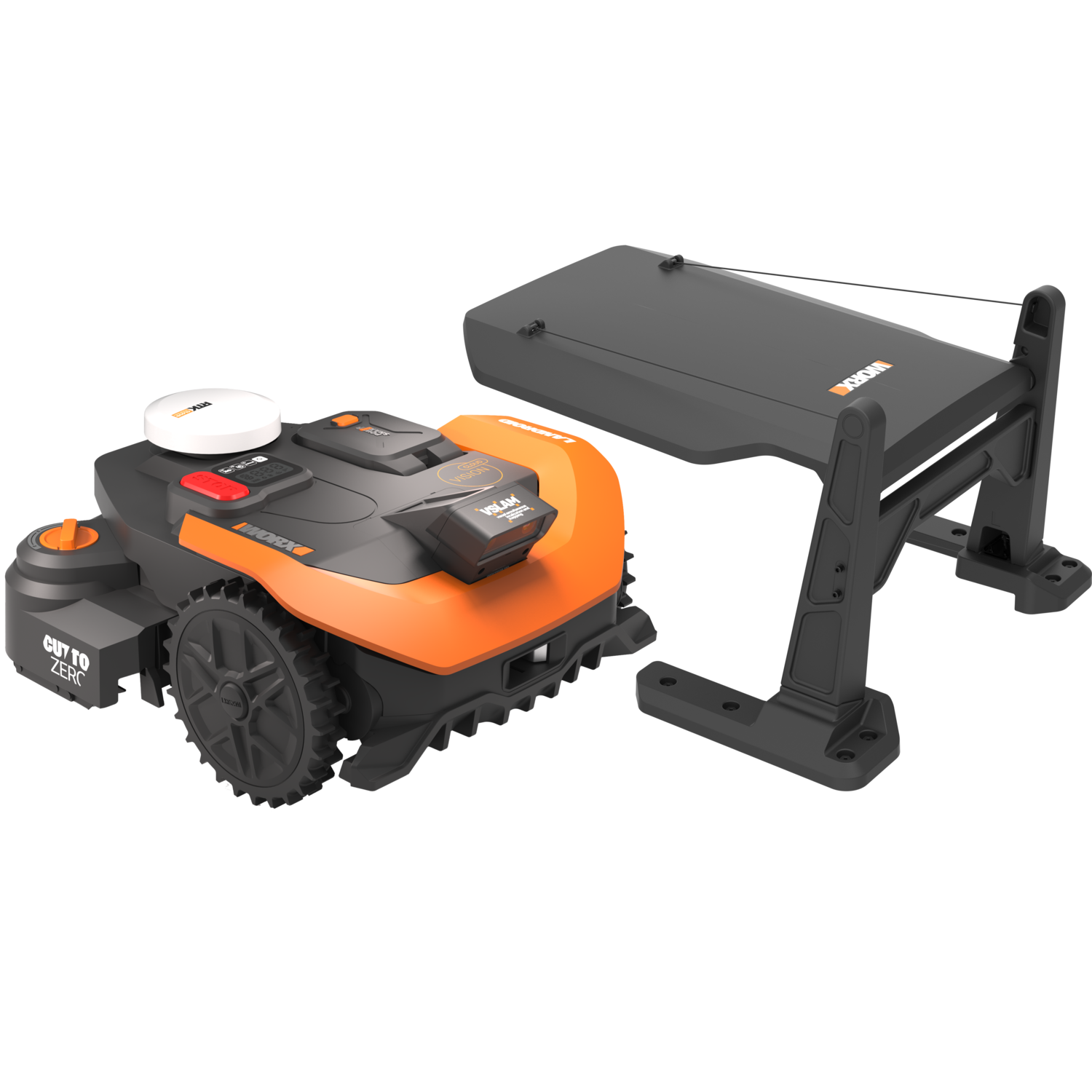 Worx WR330E Vision Cloud robotplæneklipper 1000 m² inkl. garage - Fri fragt