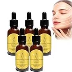 Frankincense Infused Face Oil, ekologisk ricinolja, Castor & Jojoba Oils, för Face Anti-Aging Miracle Facial Moisturizer Natural Skincare Hydrates Skin Moisturizing (5 stycken, 30 ml)