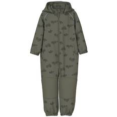 Name It Softshelldragt m. Fleece - Noos - NmmAlfa08 - Dusty Oliv - Name It - 3 år (98) - Softshell