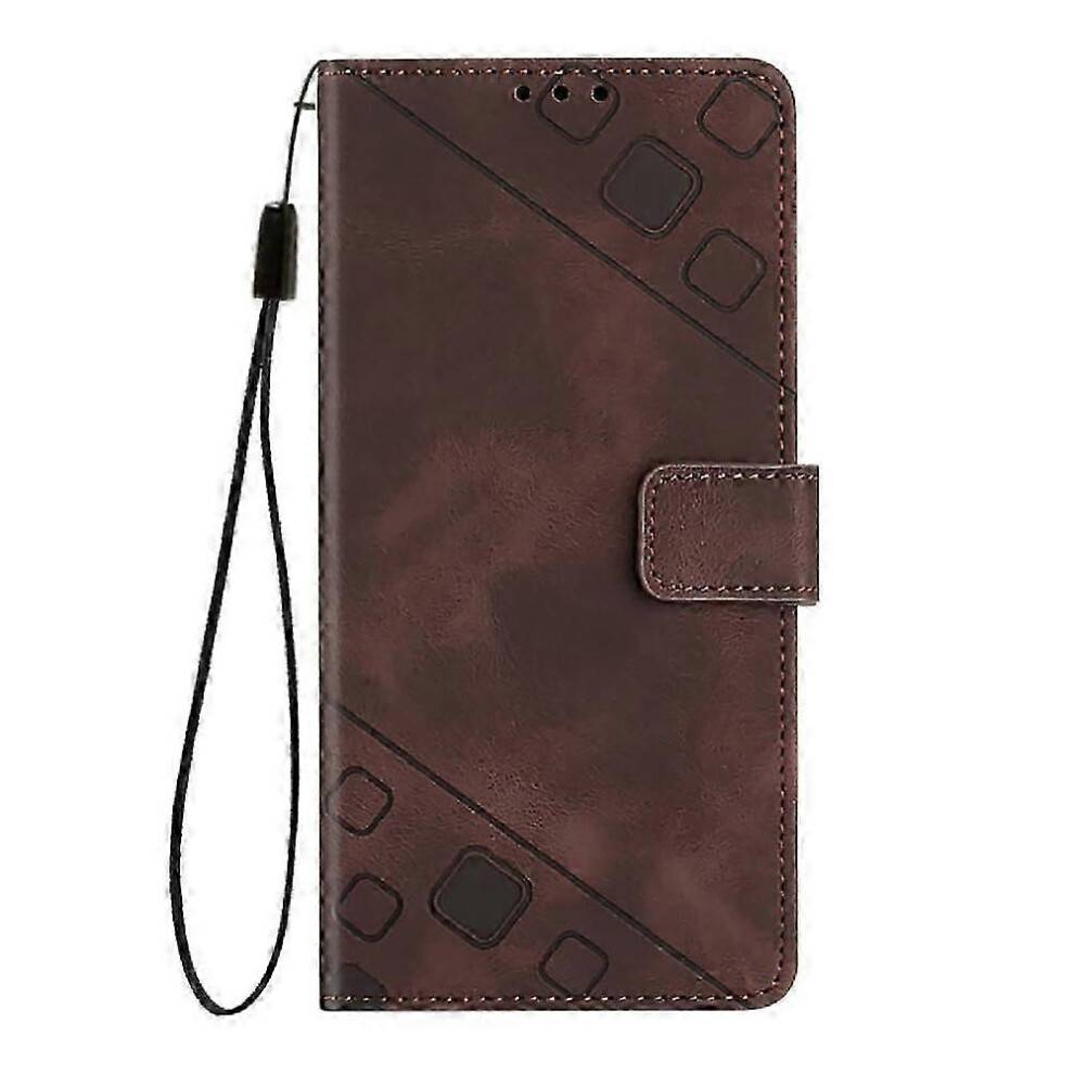 (Brown) Case for Realme 13 Plus Magnetic Leather Card Holder Wallet Flip Cover