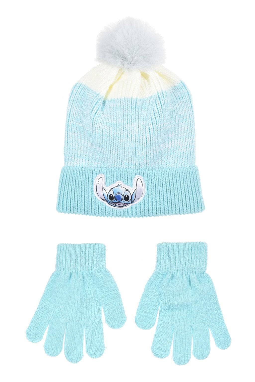 Disney Lilo and Stitch barnmössa och vantar Ombre blå 52 cm