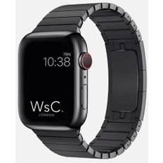 Apple Watch Series 7 Rustfrit stål 41 mm (2021) | GPS + Cellular | graphit | Link-urrem Space Black