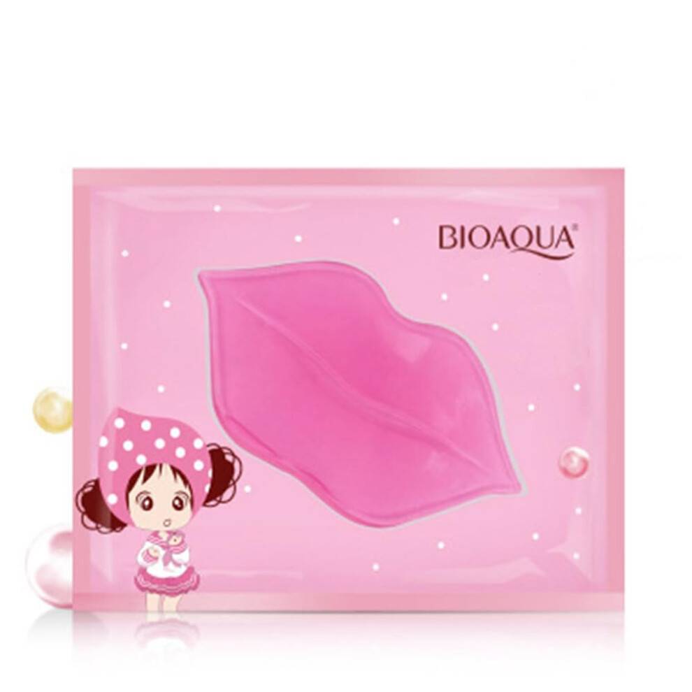 Bioaqua Lip Plumper Collagen Nourishing Crystal Pink Lip Mask Natural Shiny fuktgivande slät struktur Hälsosam elasticitet (100)