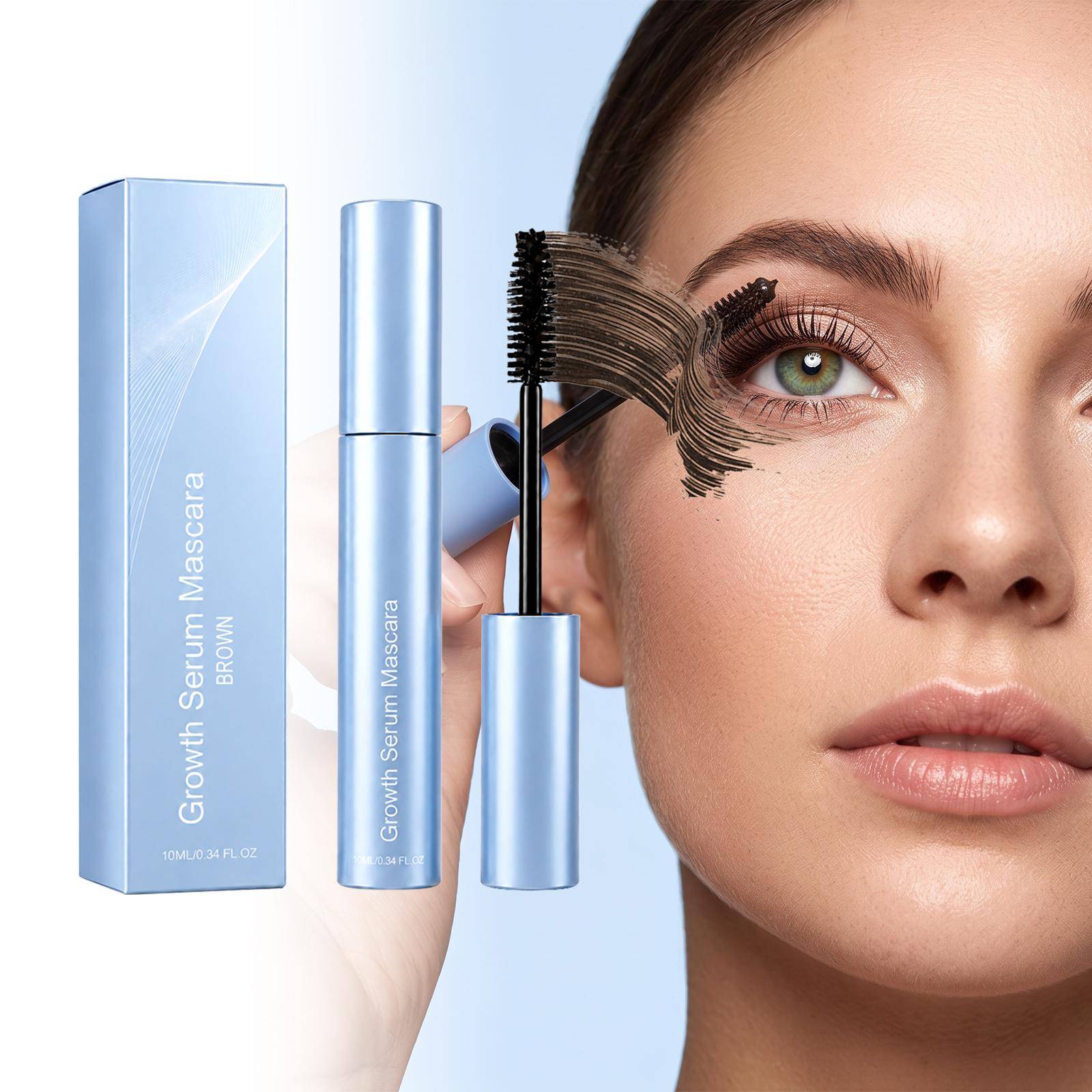 Förtjockande essence mascara, böjande, fixerande, vattenfast, kladdfri, bivax närande, lämplig för korta ögonfransar, färgsmink