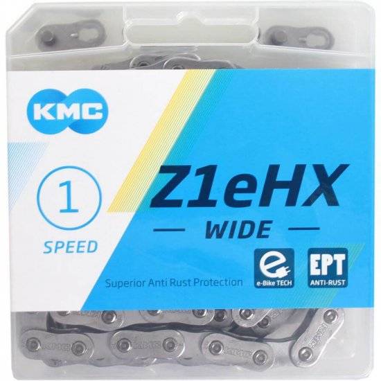 Kæde KMC Z1eHX 1/2 x 1/8" 1S bred -112 led
