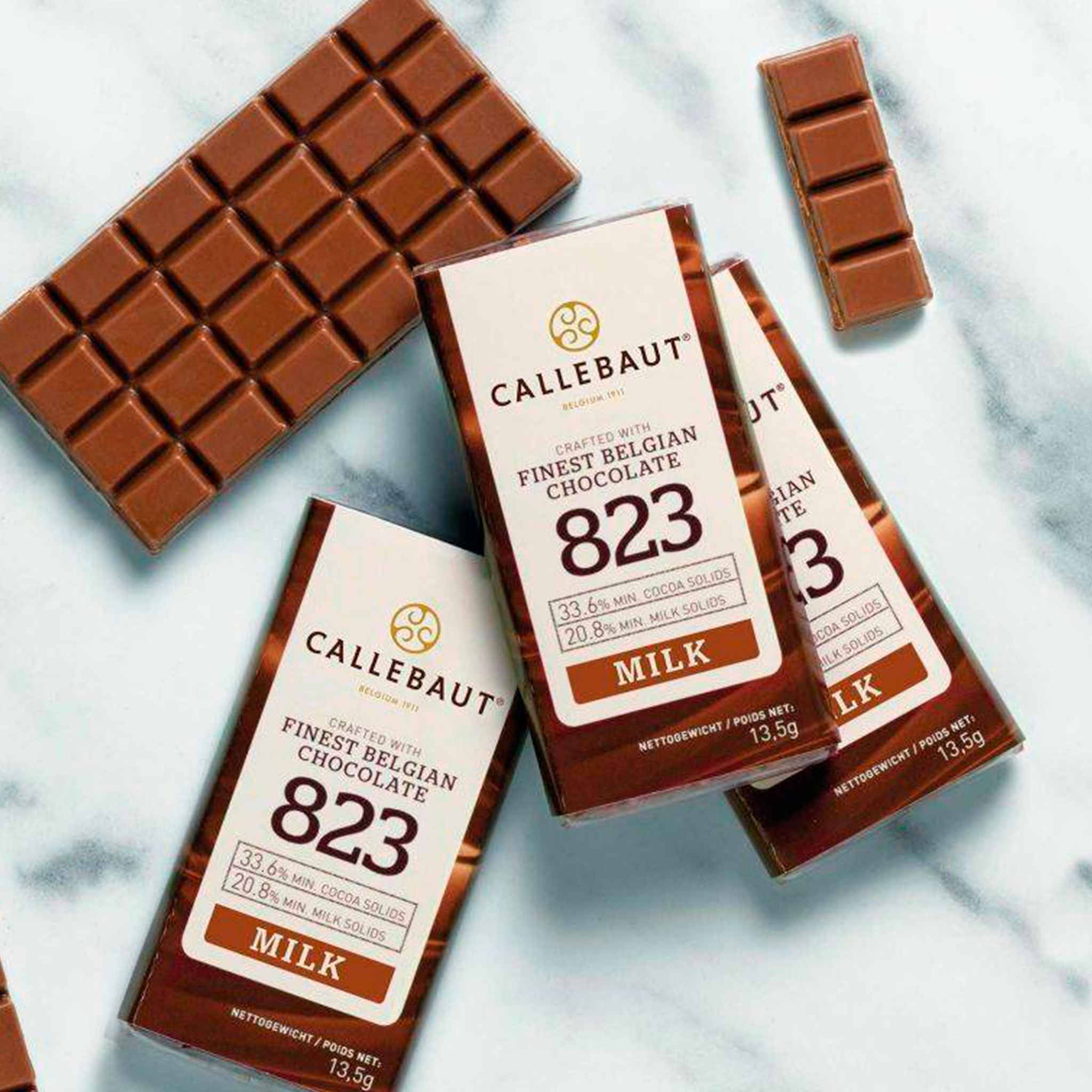 Callebaut 823 Ljus chokladbar – 1 st. Neapolitanska