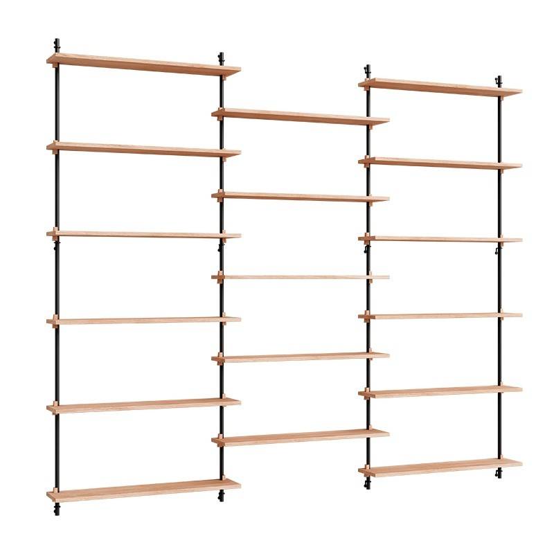 Moebe Wall Shelving Sæt - WS.200.3 Eg/Sort