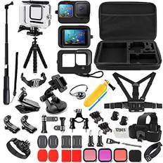Pikioraz Action Kamera Zubehör Kit Set, Action-Kamera Zubehör-Kit Kompatibel mit GoPro Hero, Actionkamera Zubehörset Bundle für GoPro Hero 9 10 11 12