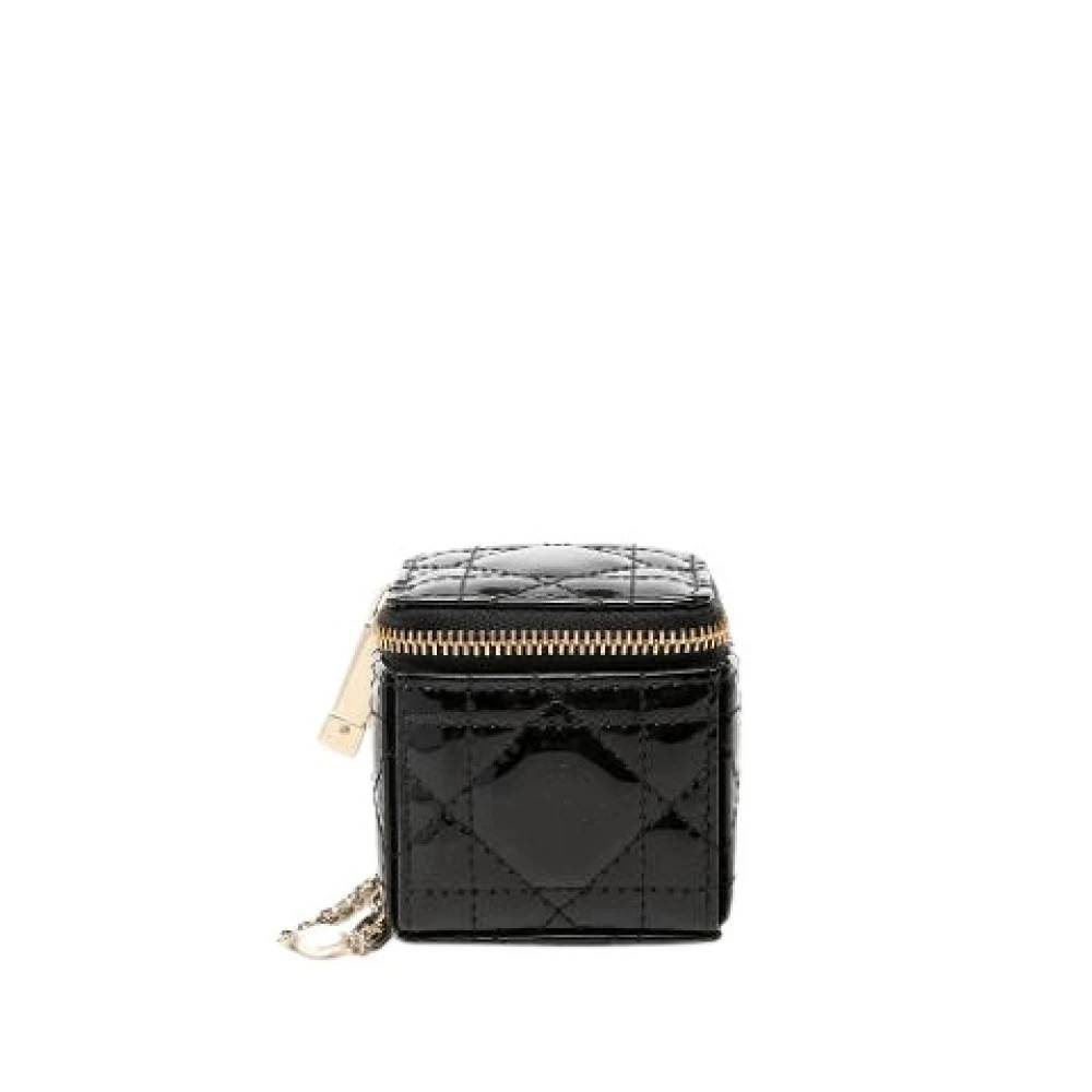 Dior Vintage Pre-owned Cube Pouch - Vintage - Dame - Sort - ONE SIZE - Læder