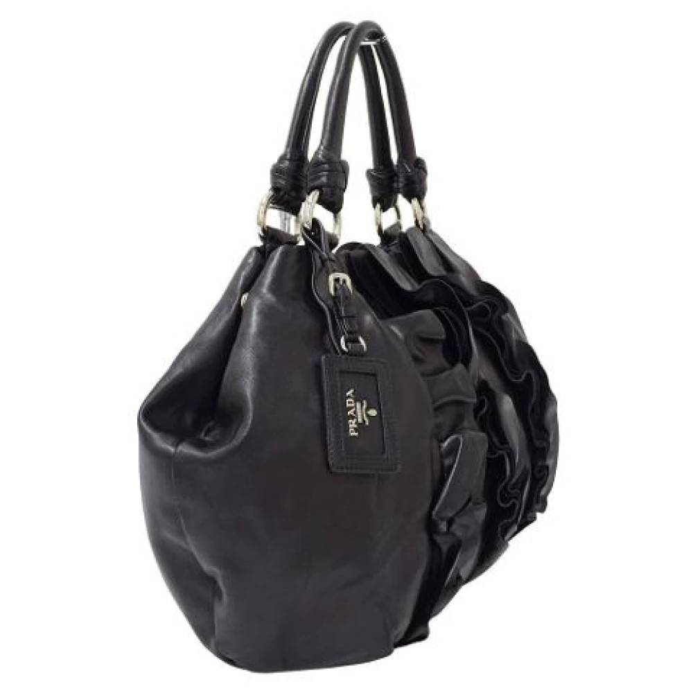 Prada Vintage Pre-owned Vintage Tote Bag - Vintage - Dame - Sort - ONE SIZE - Læder