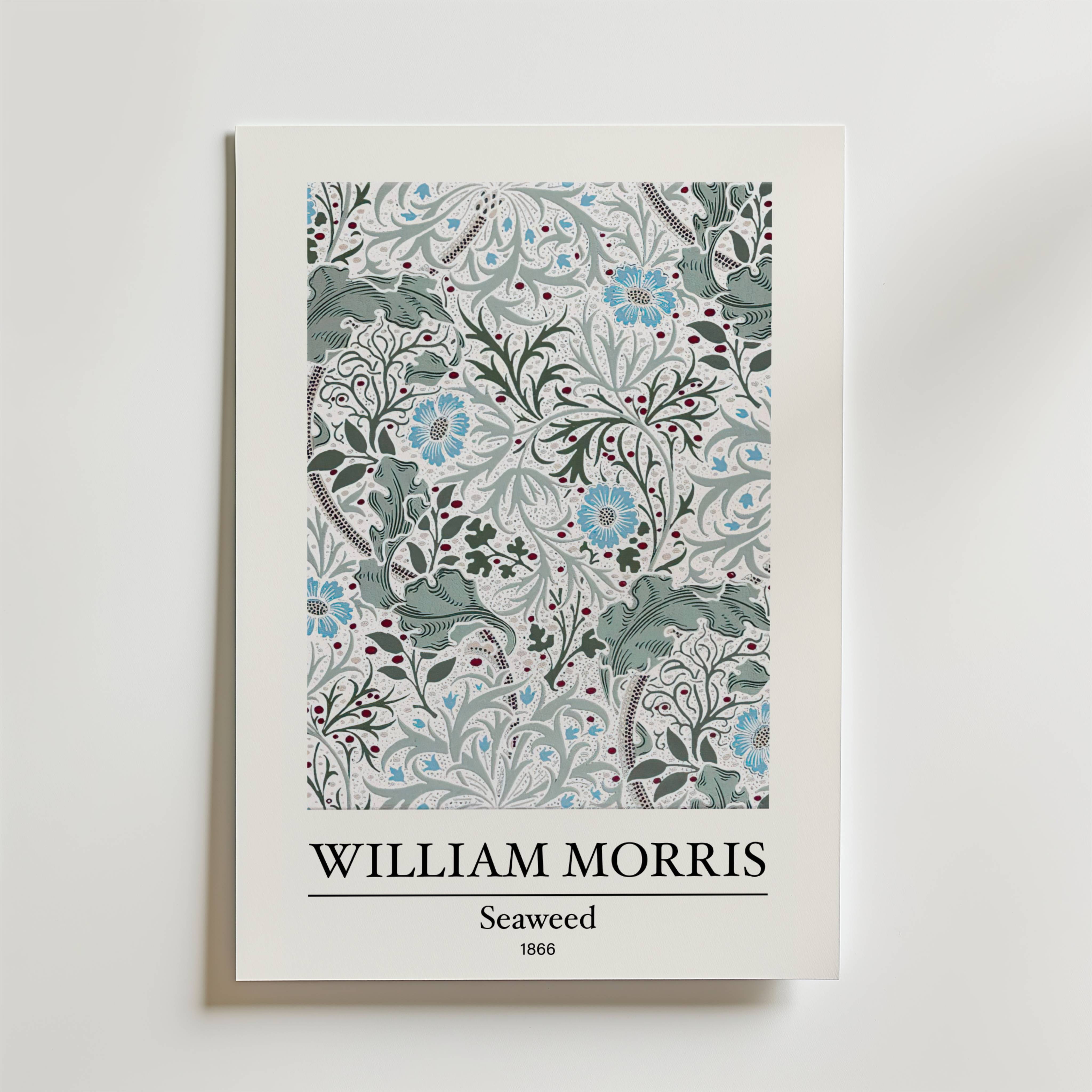 William Morris Seaweed Poster - Premium Canvas 30x40 cm
