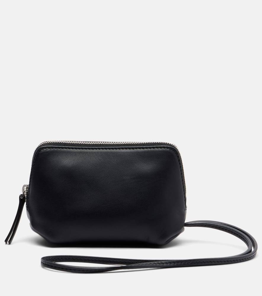 The Row Pouch Owen de piel - negro - Talla Única