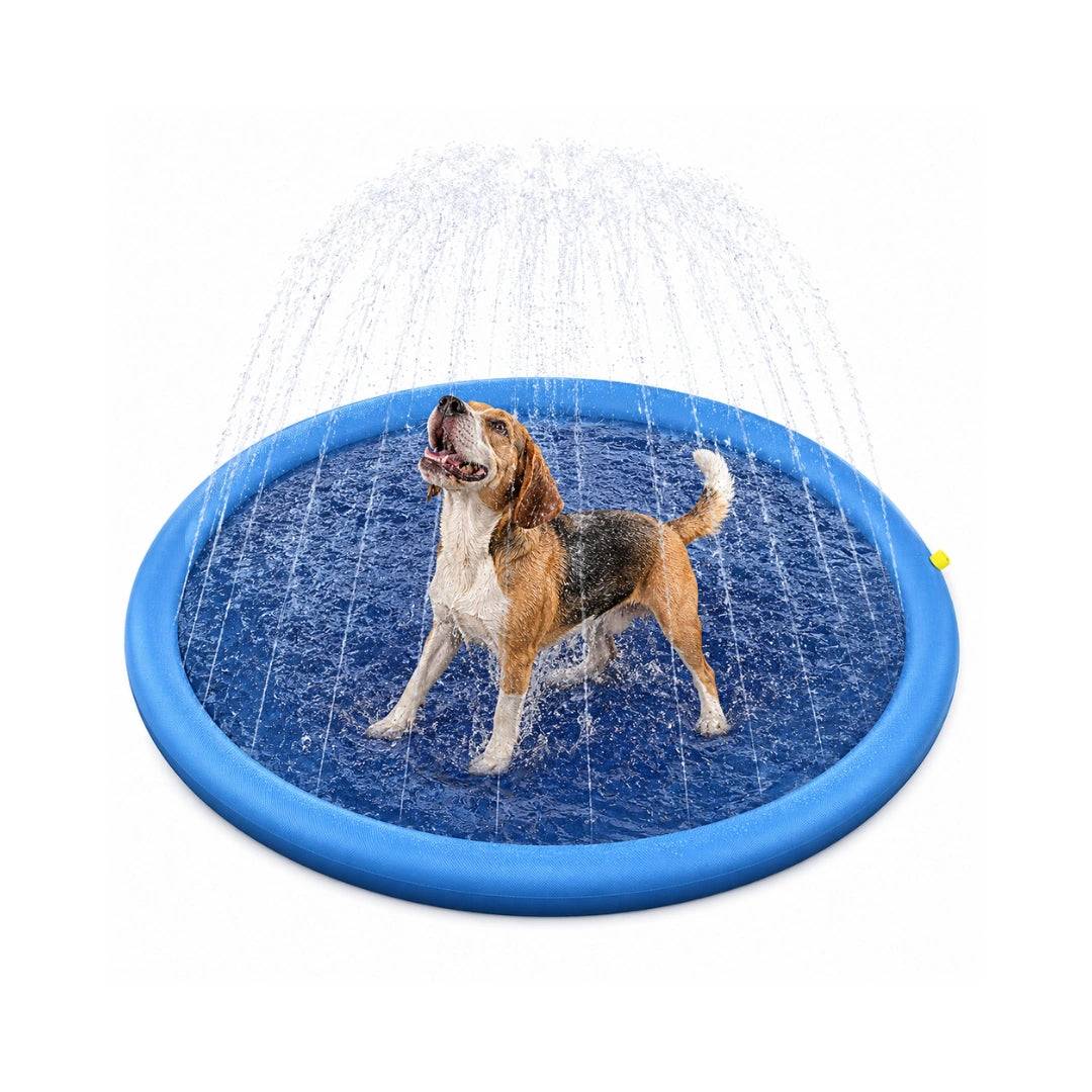 Pawsplash Sprinklermatta & Fontänmatta Hund | Djurslottet Blå / 150cm
